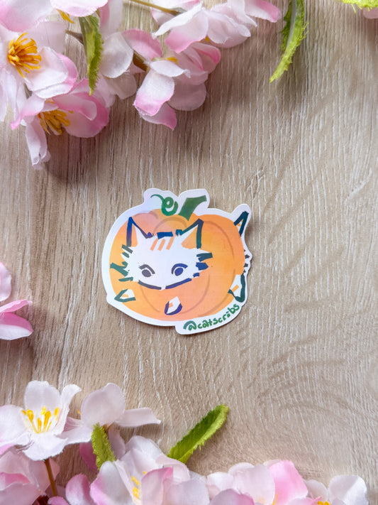 β¨π spook! pumpkin sticker β¨π