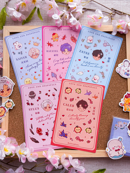 πβοΈ Love and deepspace sticker sheets  βοΈπ