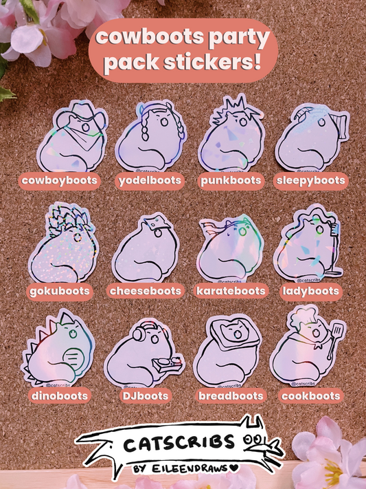 β¨π±solo cowboots party lil stickersπ±β¨