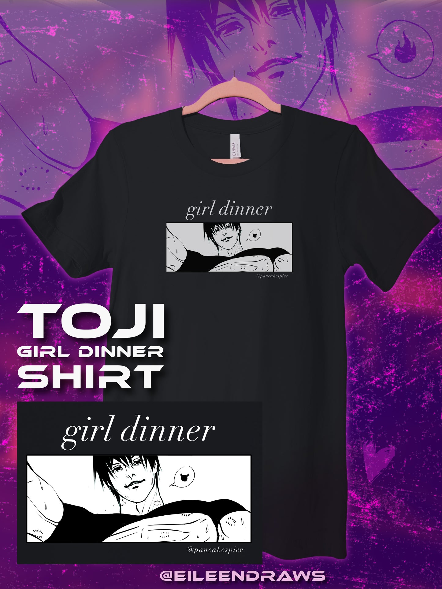 ✨❤️🔥 jjk girl dinner shirts 👚✨