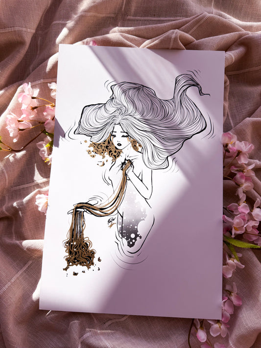 🖤 "Seep" original print 🖤