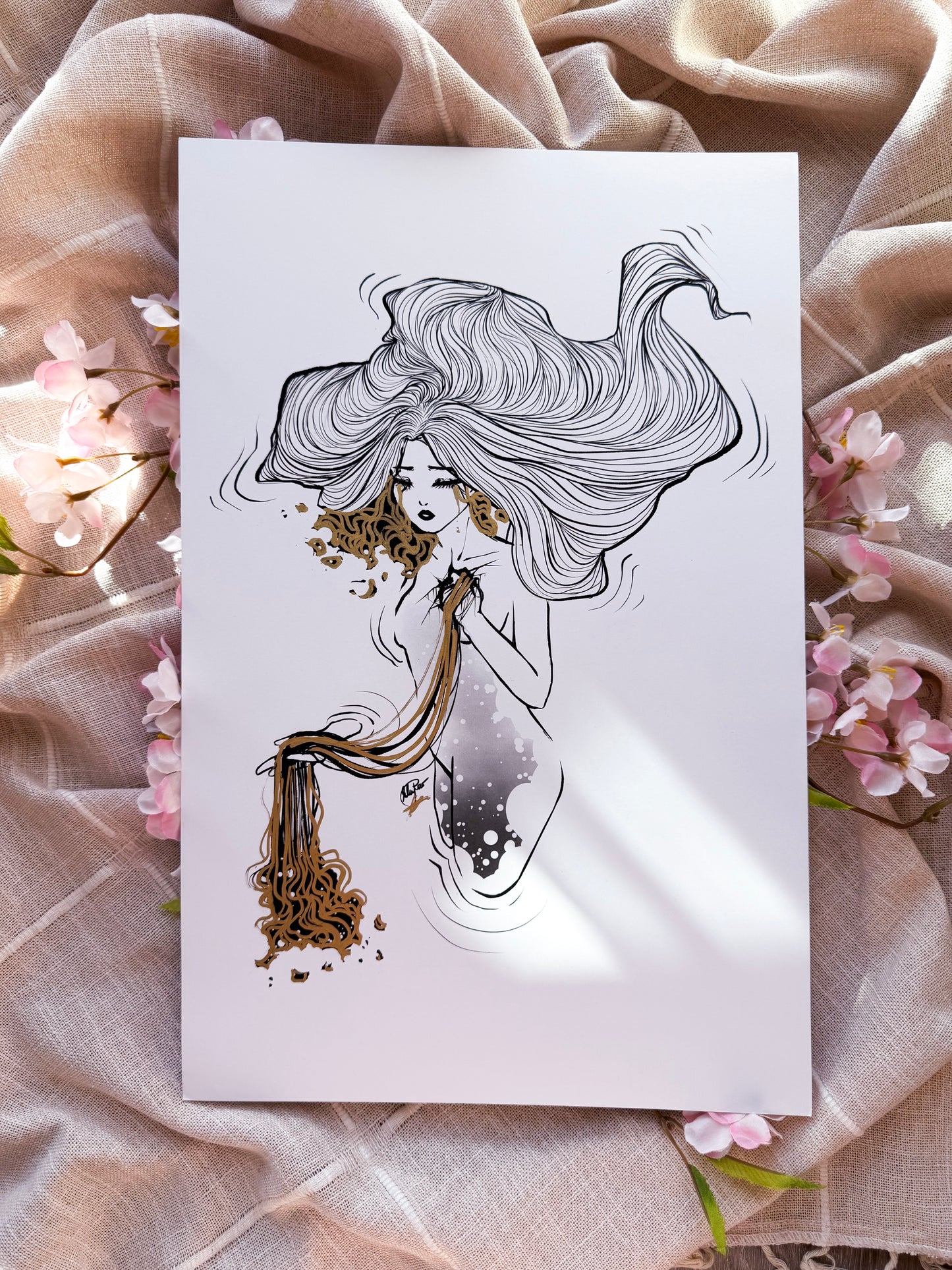 🖤 "Seep" original print 🖤