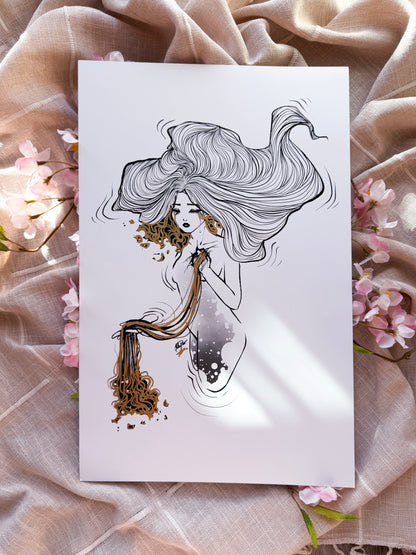 🖤 "Seep" original print 🖤