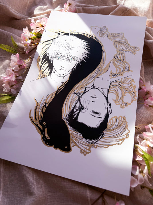 🤍 "Pendulum" Satoru and Suguru Print 🖤