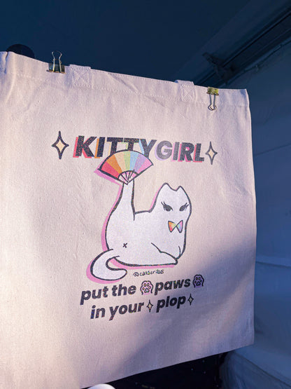 ✨🐈 kittygirl glitter tote ✨🏳️‍🌈