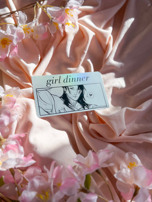 💙 girl dinner stickers- geto 🕷️