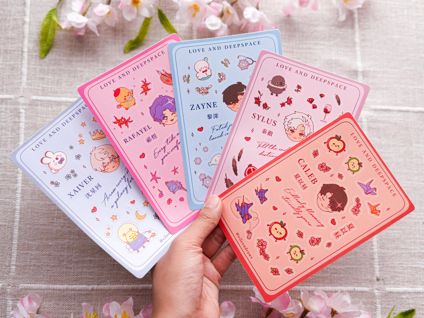 💖⭐️ Love and deepspace sticker sheets  ⭐️💖