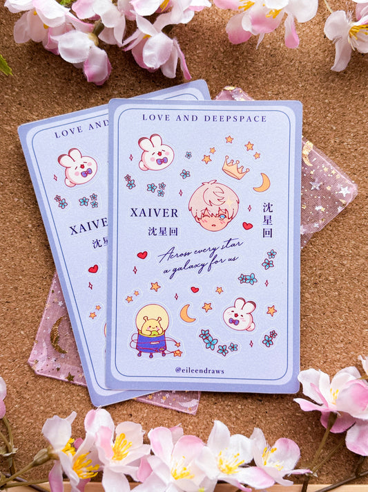 ⭐️ xavier sticker sheet 🌙