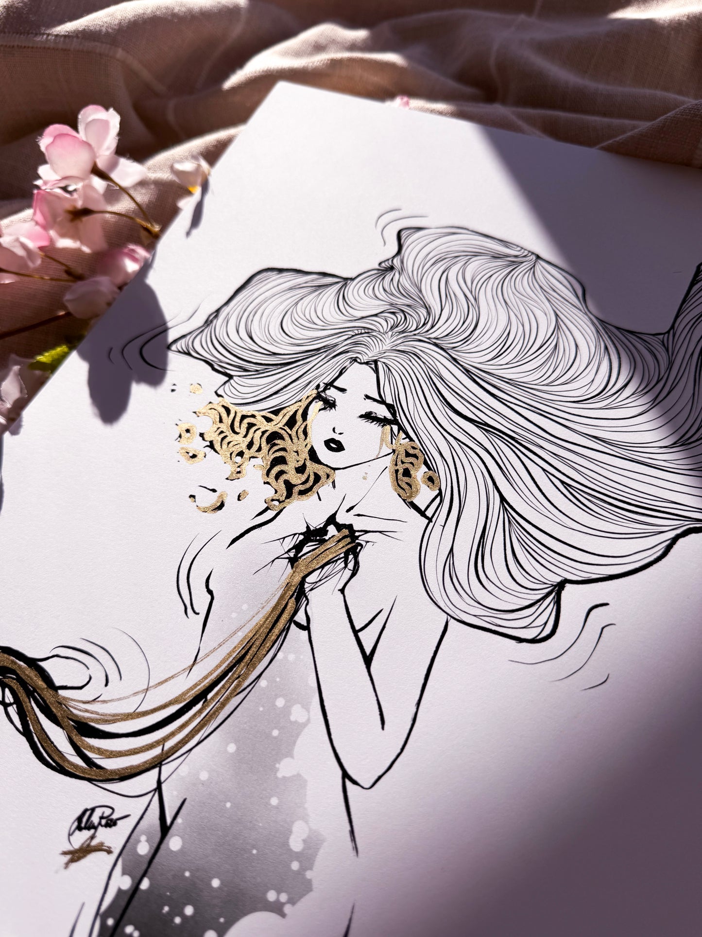 🖤 "Seep" original print 🖤