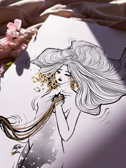 🖤 "Seep" original print 🖤