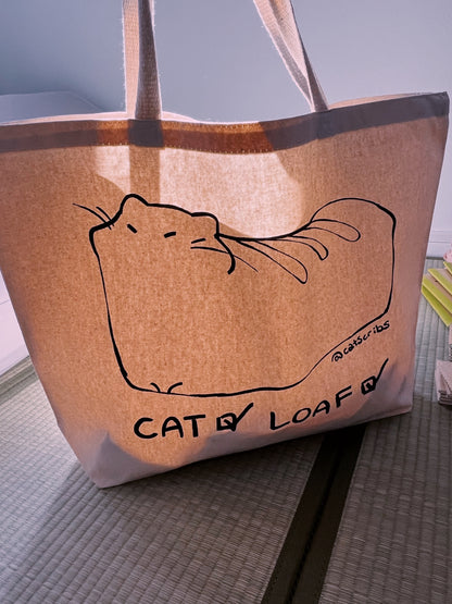 ✨🛍️ XL Cat Loaf Grocery Tote ✨🛍️