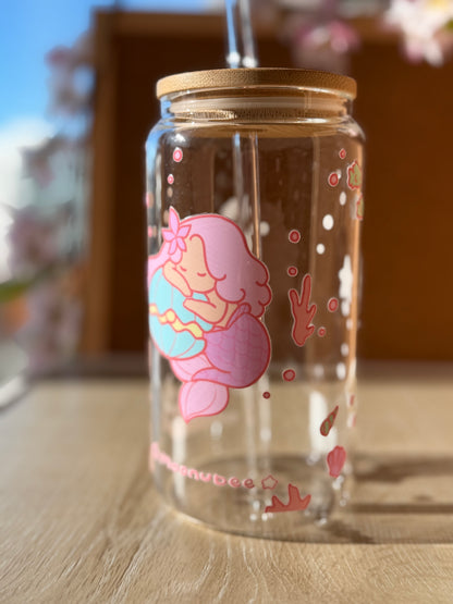 ✨🌷moonubee glass tumblers 🍵✨