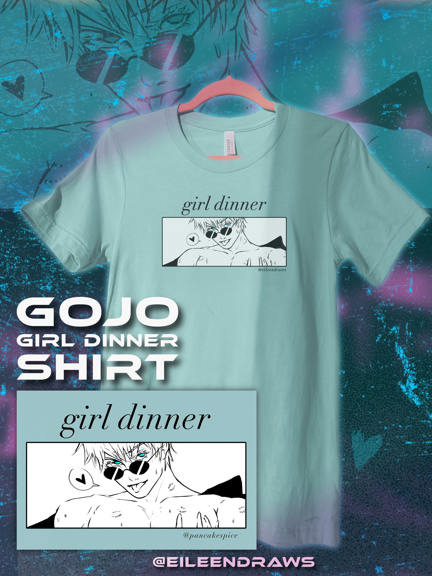 ✨❤️‍🔥 jjk girl dinner shirts 👚✨