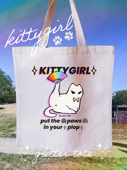 ✨🐈 kittygirl glitter tote ✨🏳️‍🌈
