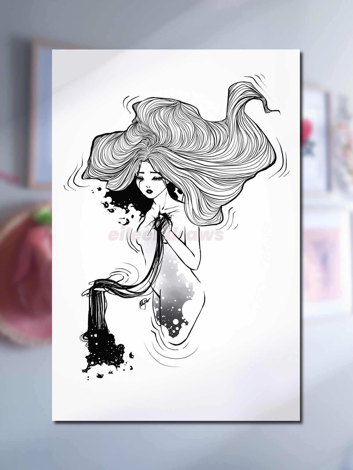 🖤 "Seep" original print 🖤