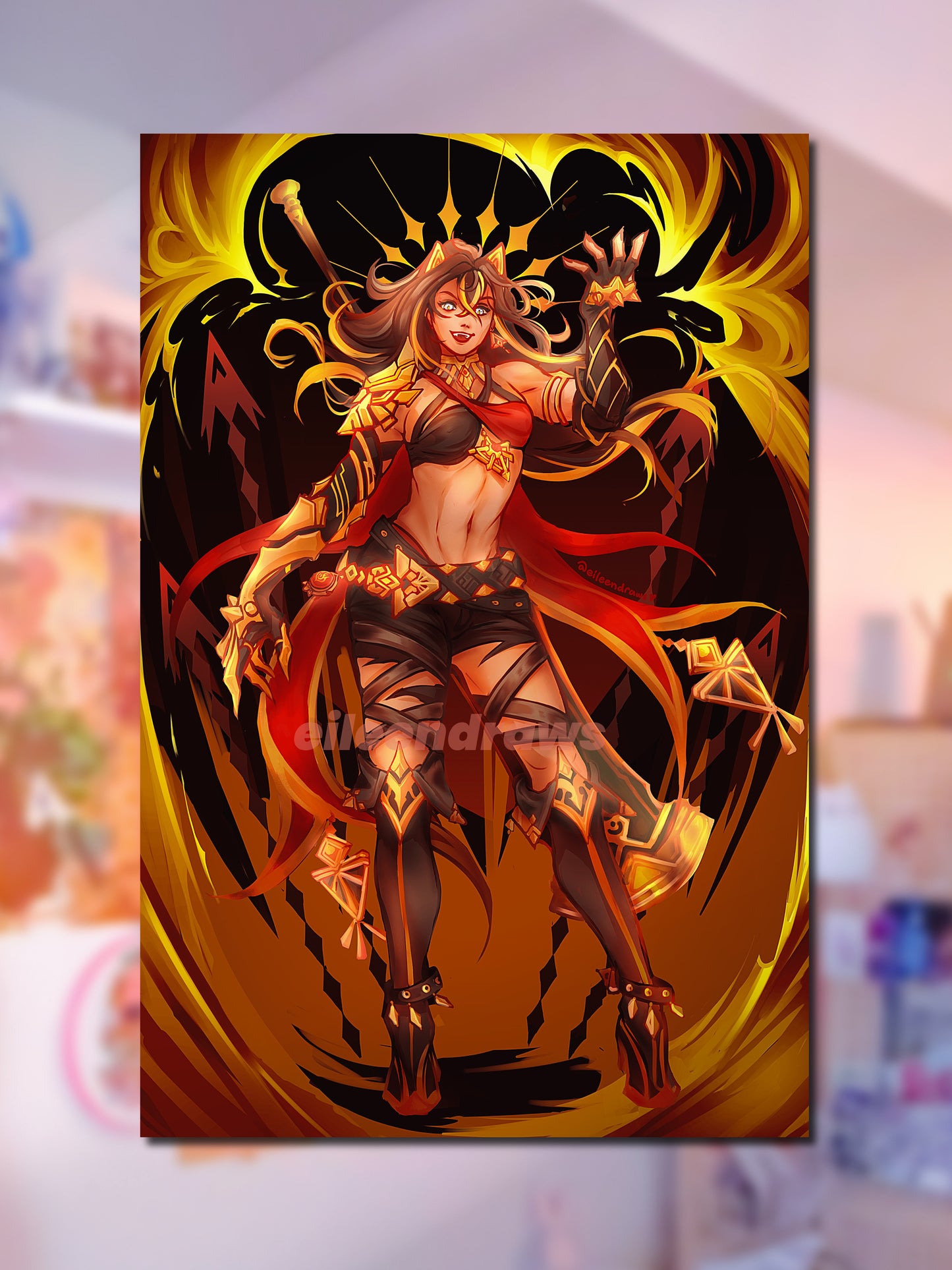 ❤️‍🔥 Flame Mane Dehya Print 🔥