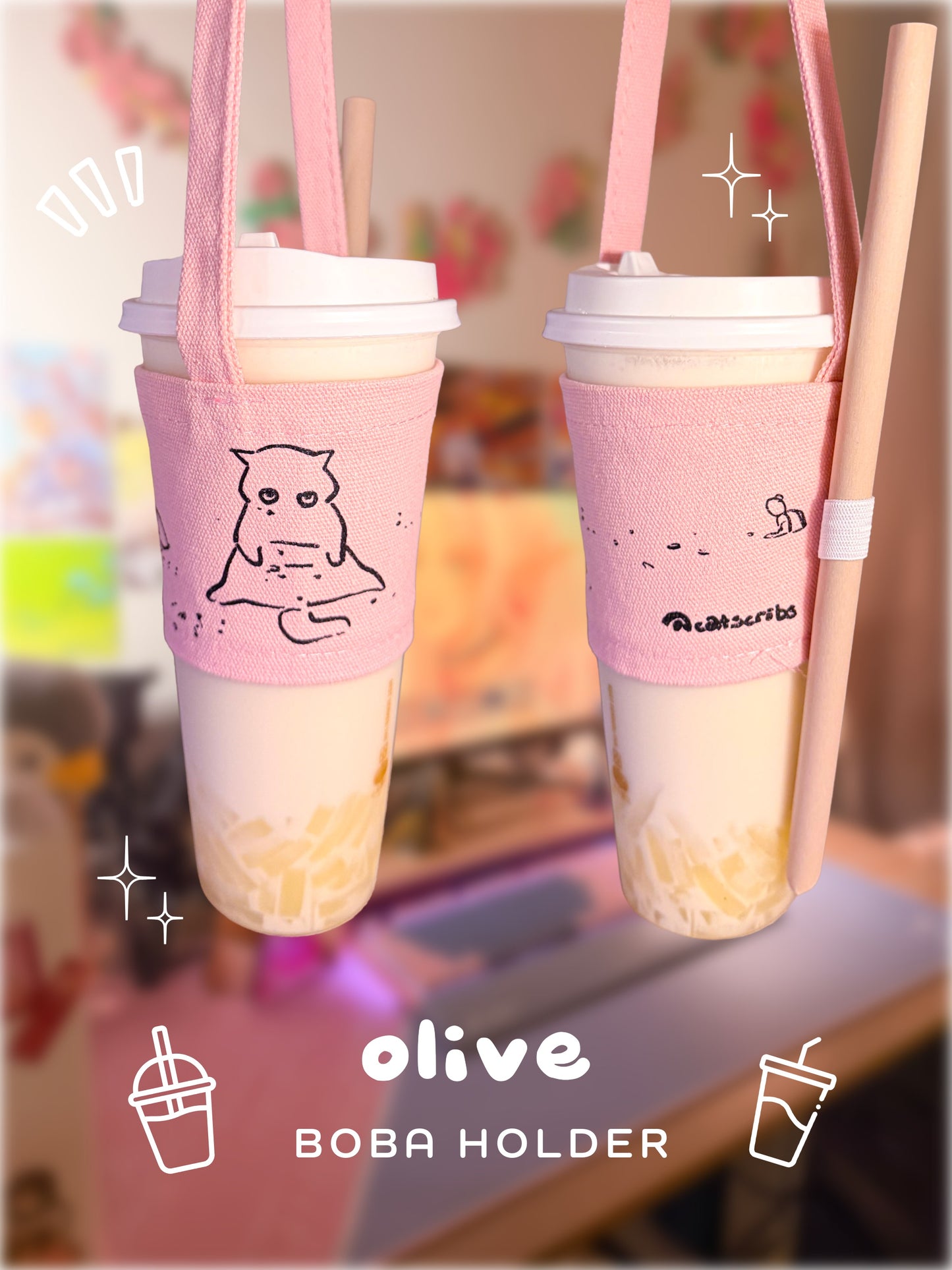 🐈 catscrib-boba-holders 🧋