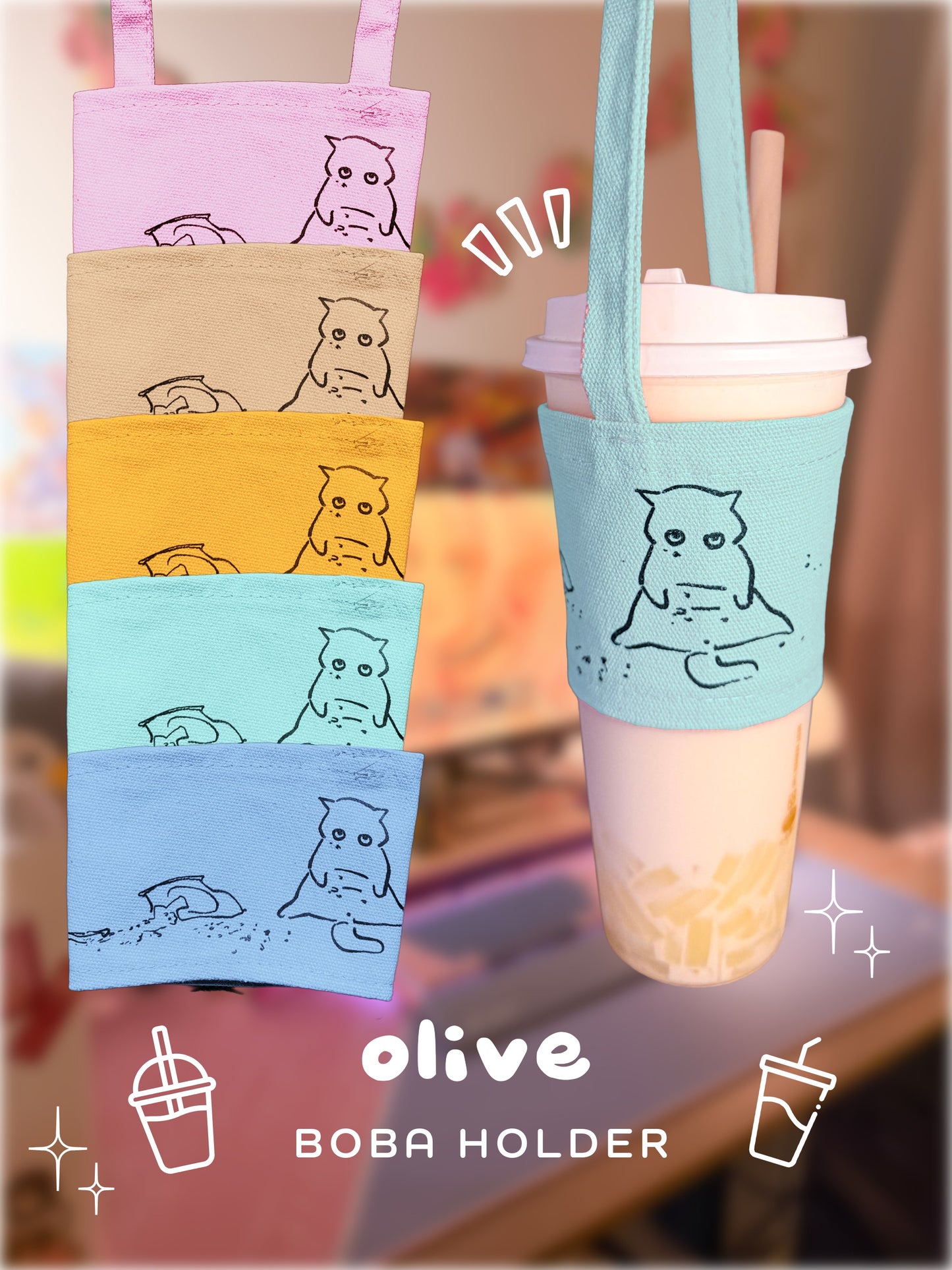 🐈 catscrib-boba-holders 🧋