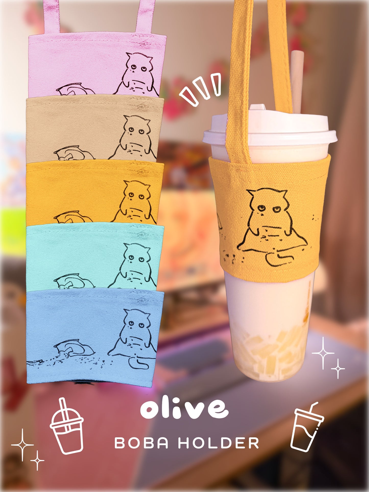 🐈 catscrib-boba-holders 🧋