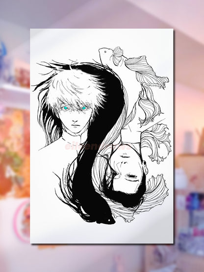 🤍 "Pendulum" Satoru and Suguru Print 🖤