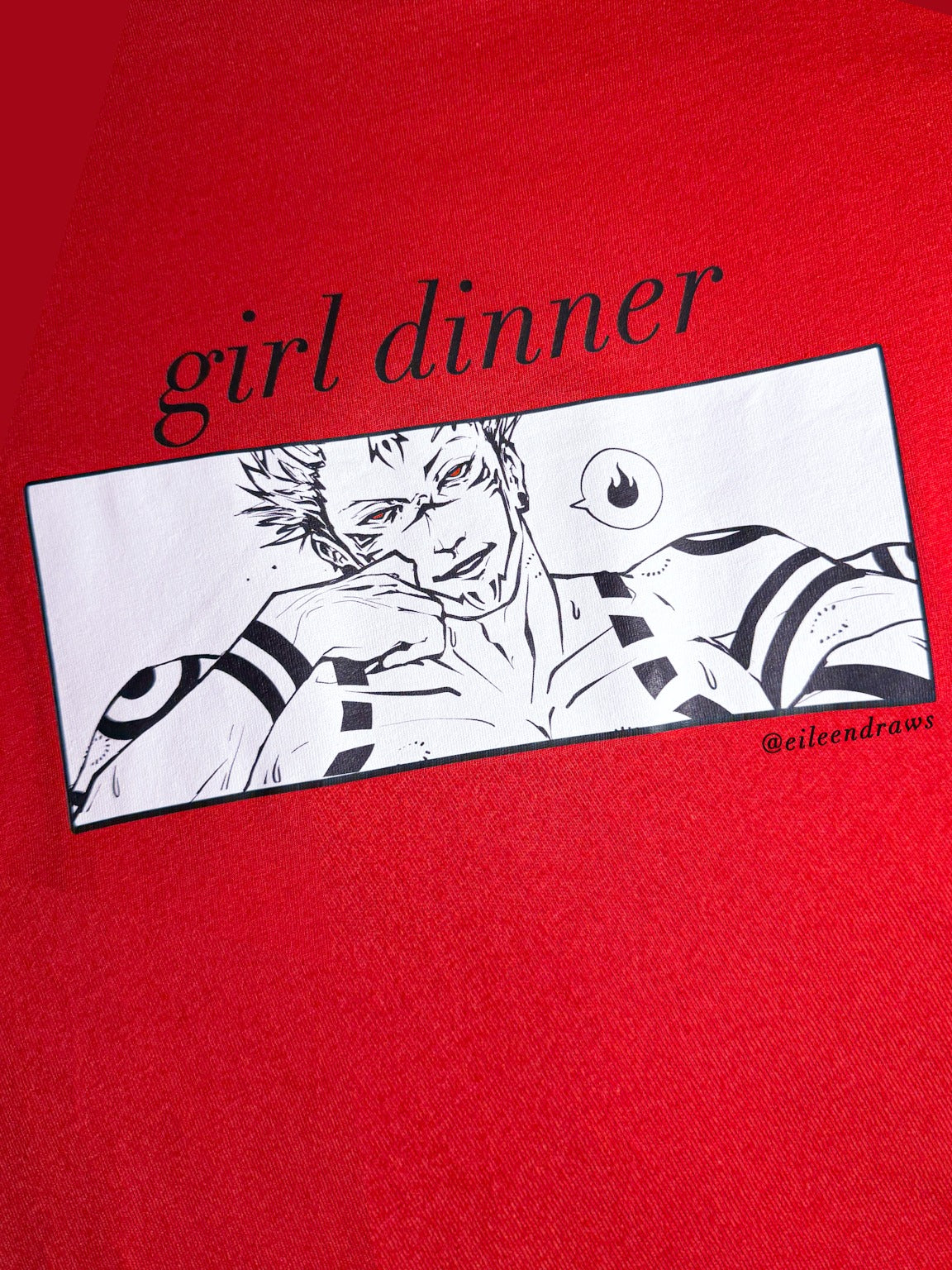 ❤️‍🔥 girl dinner shirts- sukuna ⛩️